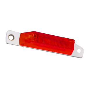 Surface-Mount 4-1/2" Thinline PC-Rated Incandescent Mrkr/Clrnc Light w/ Pigtail - Hardwired, 12V (Red)