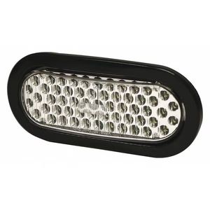 Oval Grommet-Mount Directional LED w/ 8 Flash Patterns - Class I, 12V (Amb/Clr)