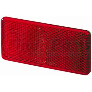 Rectangular 3-3/4" Stick-On Reflector (Red)