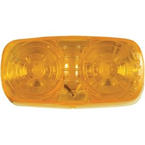 Surface-Mount 4" Rectangular LED Mrkr/Clrnc Light - 10 Diodes, 1Wire, 12V (Amb)