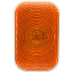 Grommet-Mount 5-1/2" Rectangular Incandescent Park/Rear Turn Signal Light - PL-3, 12V (Amb)