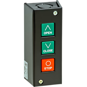 Wall-Mount Commercial Garage Door Opener - Three Button Station