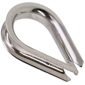 Zinc-Plated Light-Duty Wire Rope Thimble - 3/16"