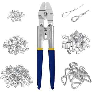 Sanuke Wire Rope 160-Piece Fitting Kit w/ Crimper