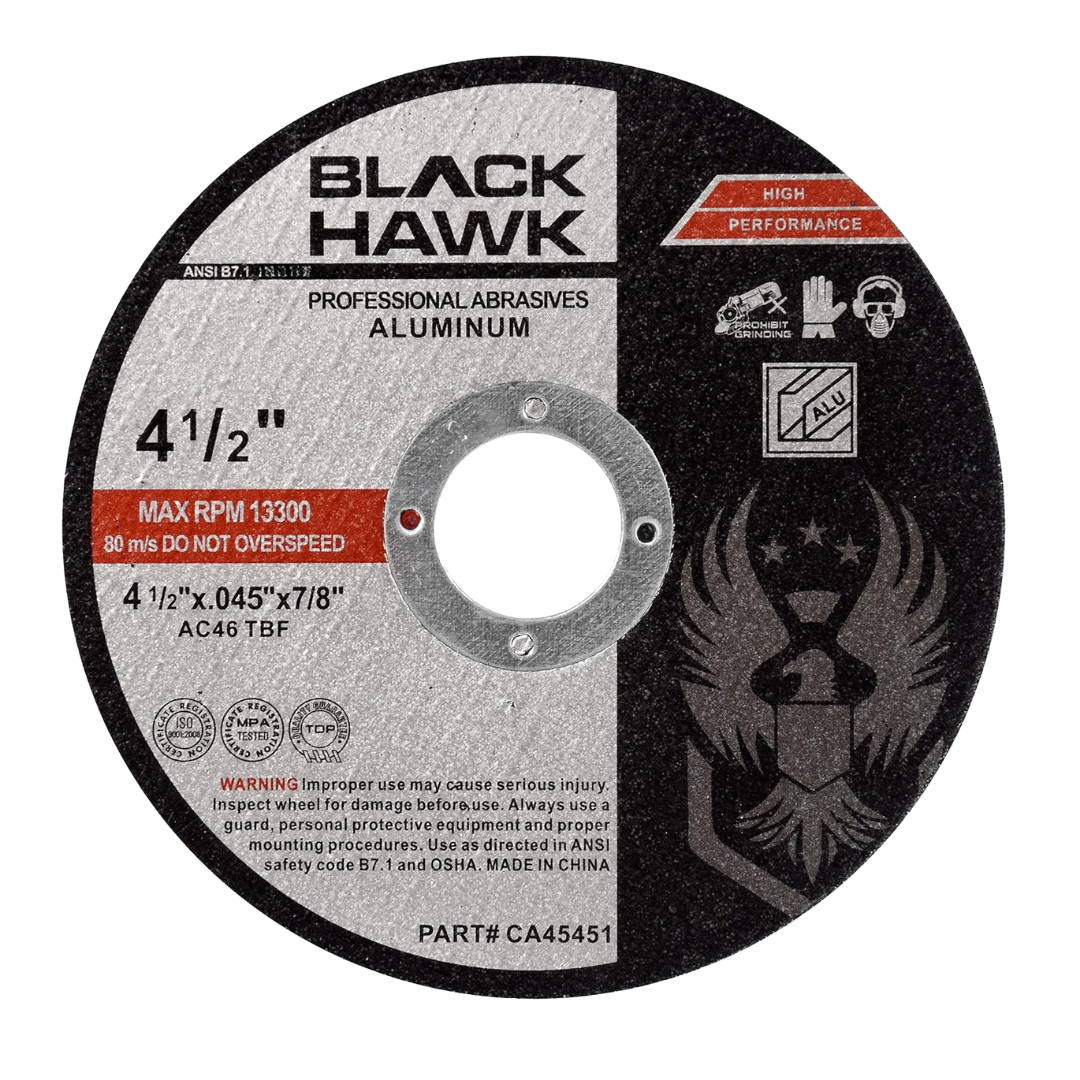 4-1/2" x .045" x 7/8"  Cut-Off Wheel – Type 1 Flat – 46 Grit