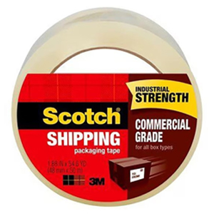 Scotch® Commercial Grade Shipping and Packaging Tape 48 mm x 50 m