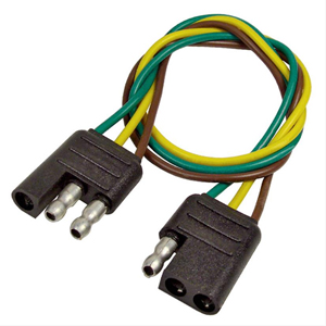 3-Way 12" 16 GA Male and Female Molded Trailer Connector