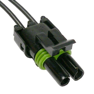 2-Cavity Weatherpack Tower Pigtail w/ Female Terms