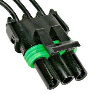 3-Cavity Weatherpack Tower Pigtail w/ Male Terms