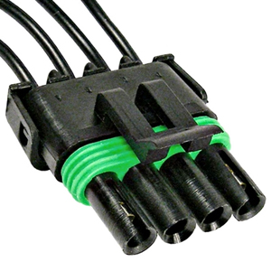 4-Cavity Weatherpack Tower Pigtail w/ Male Terms