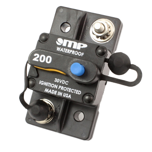 High-Amp Push-to-Trip Reset Surface Mount Circuit Breaker