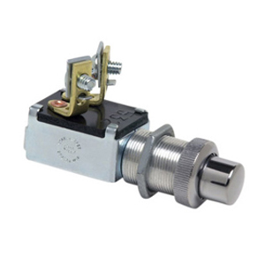 Heavy Duty Momentary Push-Button Switch – SPST, Off-(On), 2 Screws