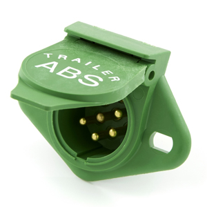 7-Way Green Nylon Trailer Connector Socket for ABS Brakes