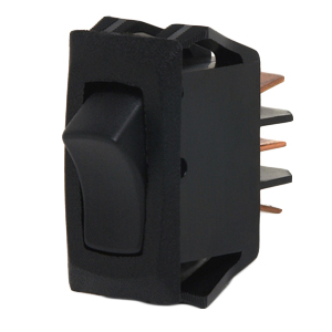 Narrow Body Rocker Switch – SPDT, On-Off, 3 Blades