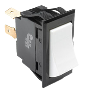 Weather-Resistant Rocker Switch – SPST, On-Off, 2 Blades