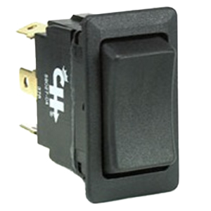 Weather-Resistant Momentary Rocker Switch – SPDT, (On)-Off-(On), 3 Blades