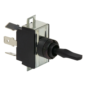 Momentary Toggle Switch – DPDT, (On)-Off-(On), 6 Blades