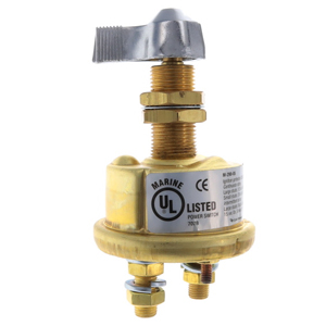 Marine Master Disconnect Switch with Lever – DPST, 2 Large Studs, 2 Small Studs