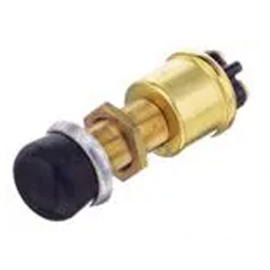 Marine Momentary Push-Button Switch – SPST, Off-(On), 2 Screws