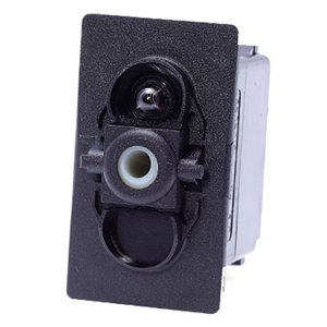 Illuminated Rocker Switch Body – DPST, On-Off, 5 Blades