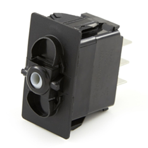 Rocker Switch Body – DPDT, On-Off-On, 6 Blades