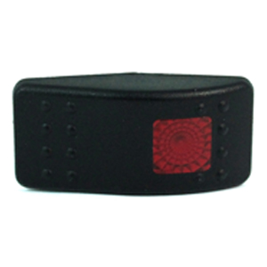 Rocker Switch Actuator with Red Lens
