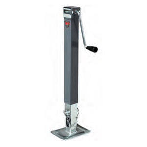 Square No-Mount Direct-Weld Drop-Leg Jack w/ 8,000 lb Capacity