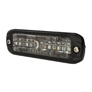 Thin Rectangular Low-Profile Split-Color Surface-Mount 4.8" Directional LED - Class-I, 12-24 V, 2 Bolt (Amb/Grn)