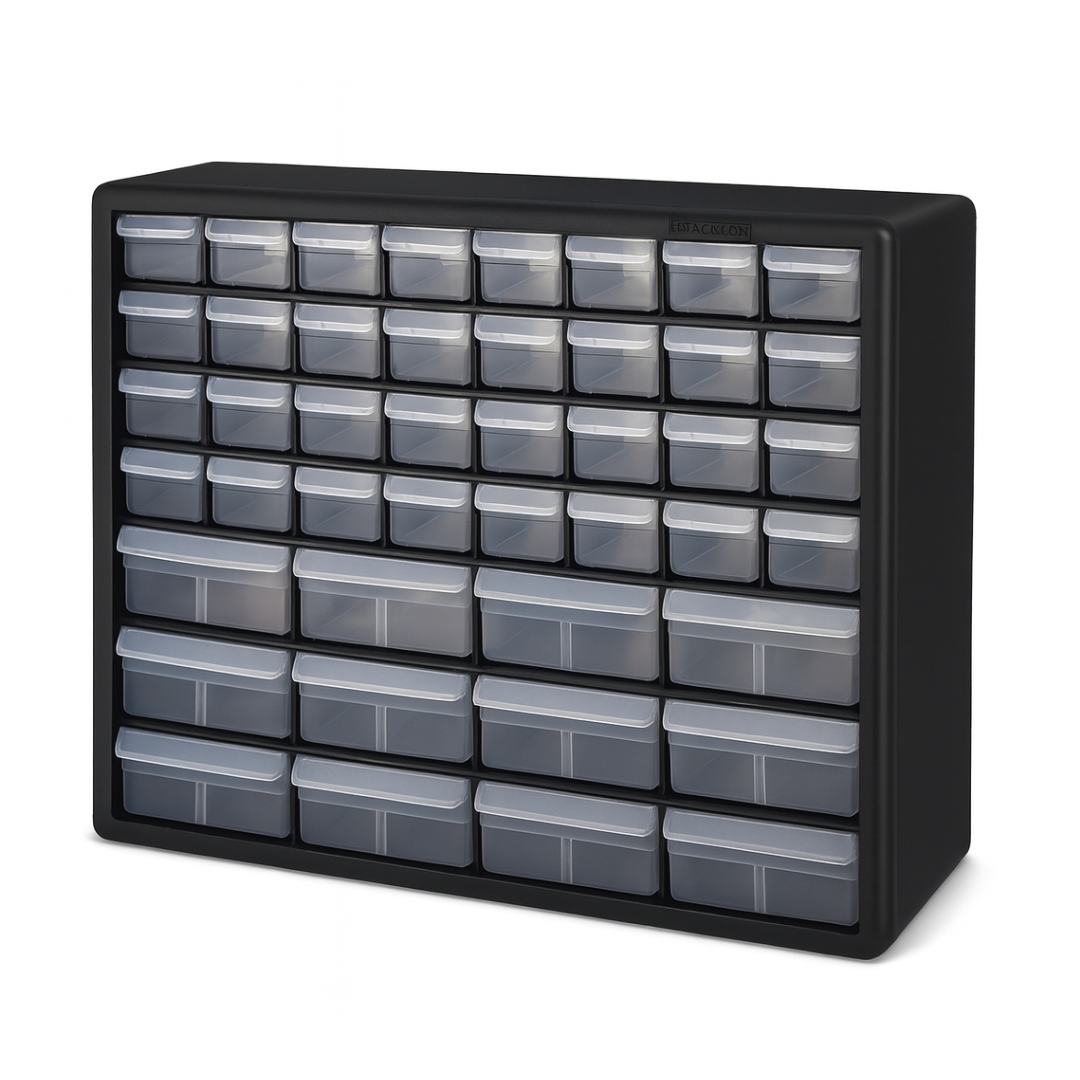 Akro-Mils 44-Drawer Plastic Parts Cabinet 20" Width