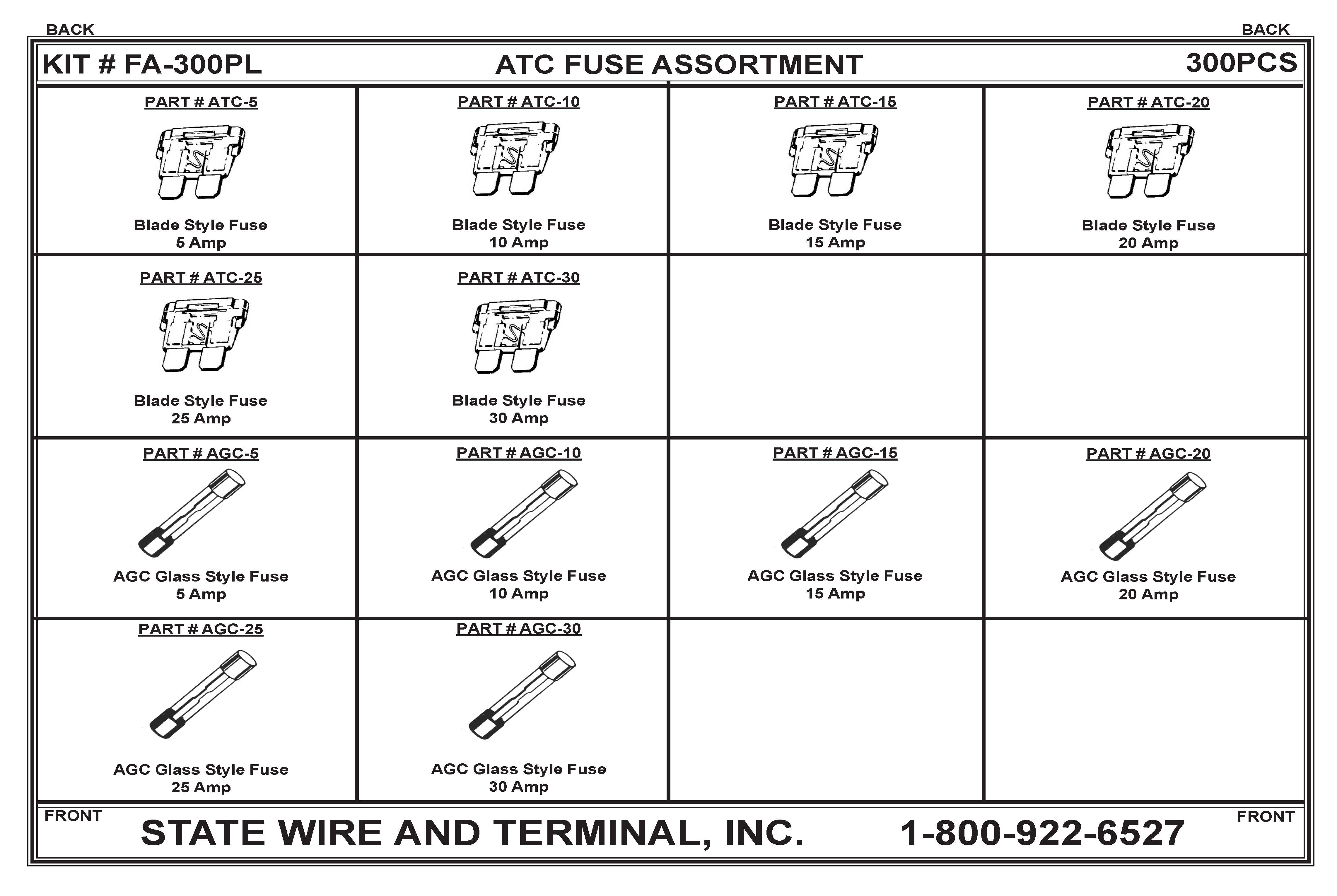 Fuse Assortment Box - 16 Compartments
