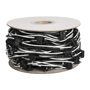 Double Male Bullet Plugs Wire Harness - 100' Roll, 6" Lead