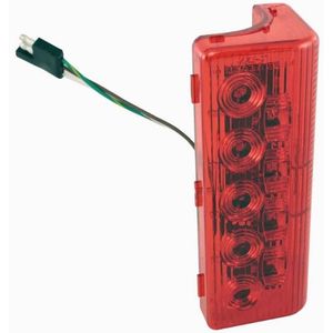 Verical-Mount 6-3/4" LED Wrap-Around Tail Light - 9-16V (Red)