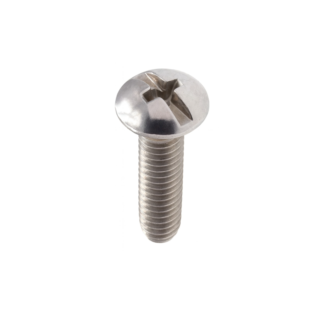 Machine Screw Round Head Combo Drive 1/4-20 x 4