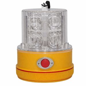 Mag-Mount Tall Triple-Flash LED Personal Safety Light w/ Photocell and 75lb Pull Mag Base - 24 LEDs, 60FPM, 2 D-Batt (Wht)