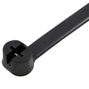 Nylon Cable Tie with Metal Pawl 14.2" – 50 lb Tensile Strength (Black)