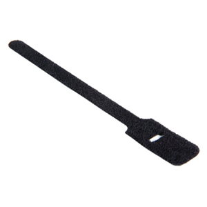 Hook-and-Loop Grip Tie 8" – 40lb Tensile Strength (Black)