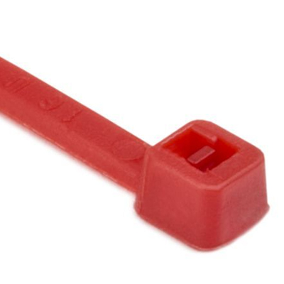 High-Temp ECTFE Locking Cable Tie 4" – 18 lb Tensile Strength (Maroon)