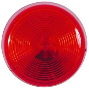 Surface-Mount 2-1/2" Round Incandescent Mrkr/Clrnc Light Clam Pack - Hardwired, 12V (Red)
