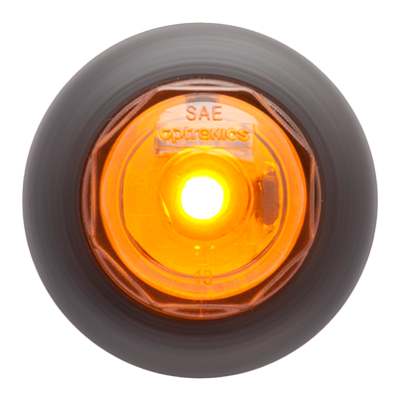 Optronics® Yellow 3/4" LED Non-Directional Marker/Clearance Light With A11GB Grommet - MCL10 Series