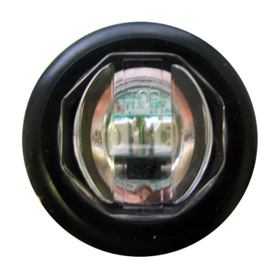 Optronics® Clear Lens Yellow PC Rated Marker/Clearance Light With A11GB Grommet - MCL11 Series