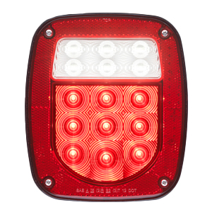 FLEET Count Combination Red Stop/Turn/Tail/Back-Up Light - Passenger Side