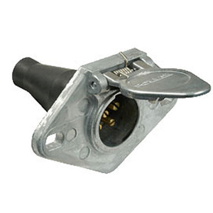 6-Way Metal Connector Socket with Rubber Boot