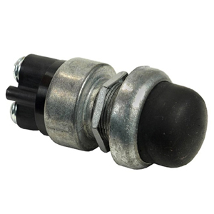 Momentary Push-Button Switch – SPST, Off-(On), 2 Screws, Rubber Boot Assembly