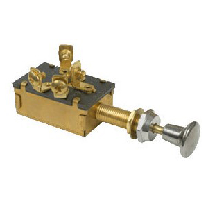 Marine Push-Pull Switch – Off-On-On, 4 Screws