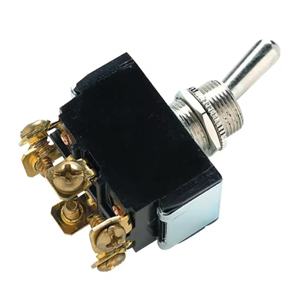 Momentary Toggle Switch – DPDT, (On)-Off-(On), 6 Screws