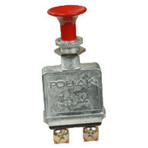 Extra Heavy Duty Push-Pull Switch – SPST, Off-On, 2 Screws (Red Knob)