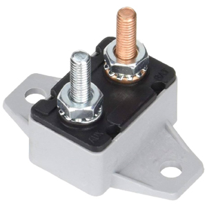 Plastic Stud-Mount Auto Reset Circuit Breaker with 90-Degree Bracket – 40A, 2 Studs, Type I