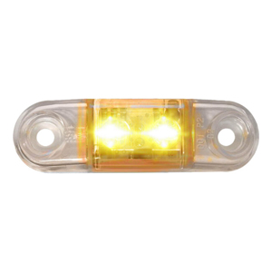 Peterson® Amber LED Mini Clearance/Side Marker Light With .180 Bullets - 168 Series