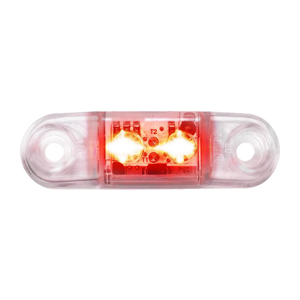 Peterson® Red LED Mini Clearance/Side Marker Light With .180 Bullets - 168 Series