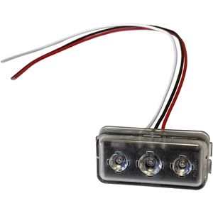 Peterson® Grommet-Mount Triple-Flash 2.5" LED Sync Strobe Light - Class I, 9-12V, 60FPM (Amb)